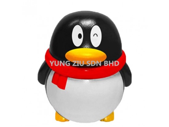 H6016017#PENGUIN PLASTIC PIGGY BANK